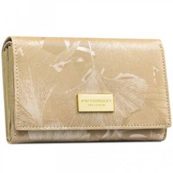 Dámska koženkovo/kožená peňaženka béžová - Peterson Emina