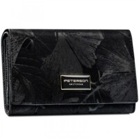 Dámska koženkovo/kožená peňaženka čierna - Peterson Emina