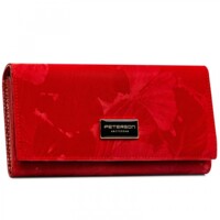 Dámska koženkovo/kožená peňaženka červená - Peterson Aniko