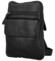 Pánska kožená crossbody taška čierna - Bellugio Veren