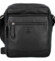 Pánska kožená crossbody taška čierna - Bellugio Lewin