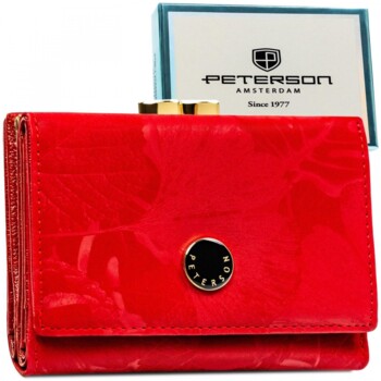 Dámska koženkovo/kožená peňaženka červená - Peterson Keriet