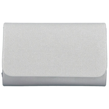 Dámska listová kabelka strieborná - Delami Estyna