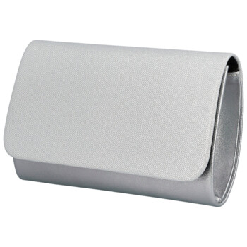 Dámska listová kabelka strieborná - Delami Estyna