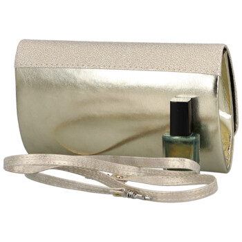 Dámska listová kabelka zlatá - Delami Estyna