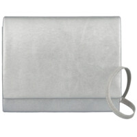 Dámska listová kabelka strieborná - Delami Kelis