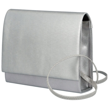 Dámska listová kabelka strieborná - Delami Kelis