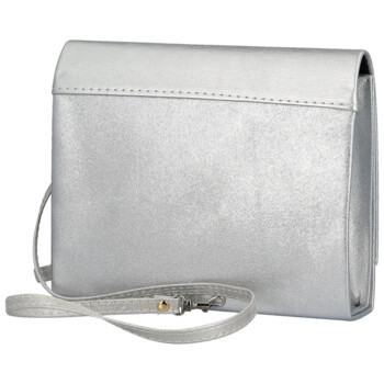 Dámska listová kabelka strieborná - Delami Kelis