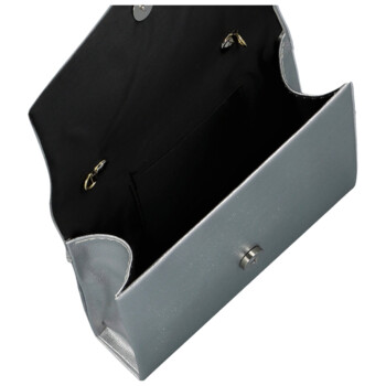 Dámska listová kabelka strieborná - Delami Kelis