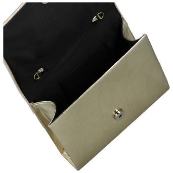 Dámska listová kabelka zlatá - Delami Kelis