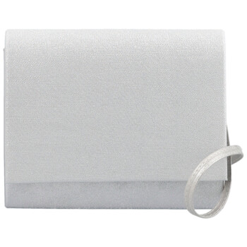 Dámska listová kabelka svetlo strieborná - Delami Kelis