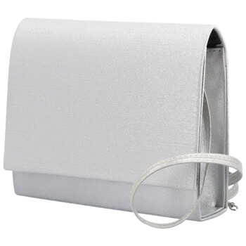 Dámska listová kabelka svetlo strieborná - Delami Kelis