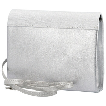 Dámska listová kabelka svetlo strieborná - Delami Kelis