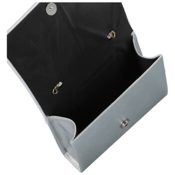 Dámska listová kabelka svetlo strieborná - Delami Kelis