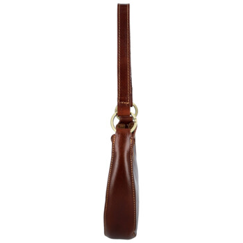 Dámska kožená kabelka na rameno hnedá - Delami Vera Pelle Fidelie