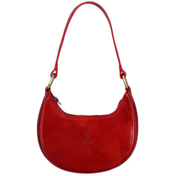 Dámska kožená kabelka na rameno červená - Delami Vera Pelle Fidelie