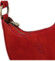 Dámska kožená kabelka na rameno červená - Delami Vera Pelle Fidelie