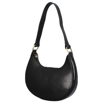 Dámska kožená kabelka na rameno čierna - Delami Vera Pelle Anissa
