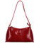 Dámska kožená kabelka na rameno červená - Delami Vera Pelle Araxi