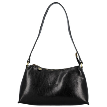 Dámska kožená kabelka na rameno čierna - Delami Vera Pelle Araxi