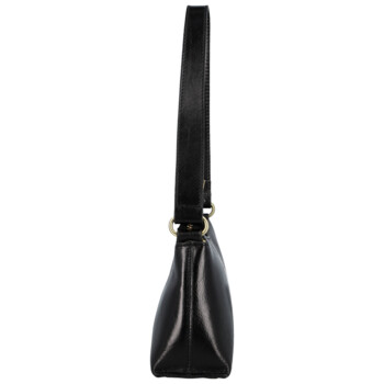 Dámska kožená kabelka na rameno čierna - Delami Vera Pelle Araxi