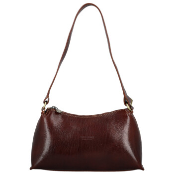 Dámska kožená kabelka na rameno hnedá - Delami Vera Pelle Araxi