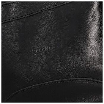 Dámska kožená kabelka na rameno čierna - Delami Vera Pelle Kilveri
