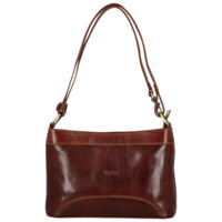 Dámska kožená kabelka na rameno hnedá - Delami Vera Pelle Kilveri
