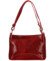 Dámska kožená kabelka na rameno červená - Delami Vera Pelle Kilveri