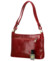 Dámska kožená kabelka na rameno červená - Delami Vera Pelle Kilveri