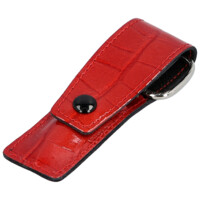 Kožená manikúra a pedikúra croco červená - Solingen Feliksa