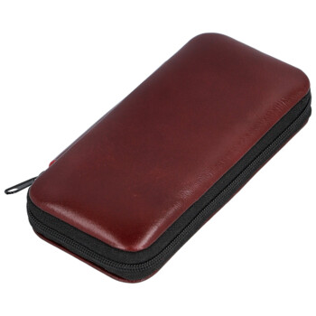 Kožená manikúra a pedikúra vínová - Solingen Anakin 