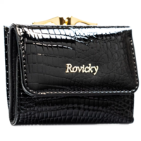 Dámska kožená peňaženka čierna - Rovicky Galax