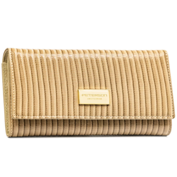 Dámska koženkovo/kožená peňaženka béžová - Peterson Merilee