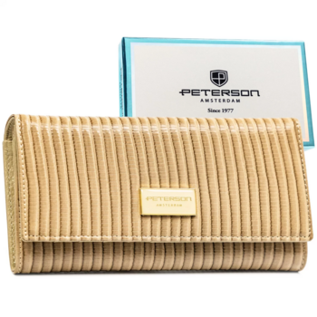 Dámska koženkovo/kožená peňaženka béžová - Peterson Merilee