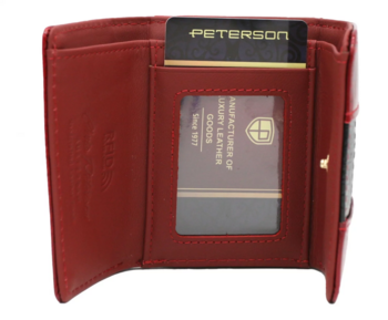 Dámska kožená peňaženka červená - Peterson Roxana