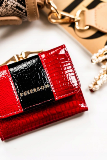 Dámska kožená peňaženka červená - Peterson Roxana
