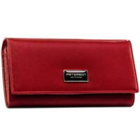Dámska koženkovo/kožená peňaženka červená - Peterson Birgita