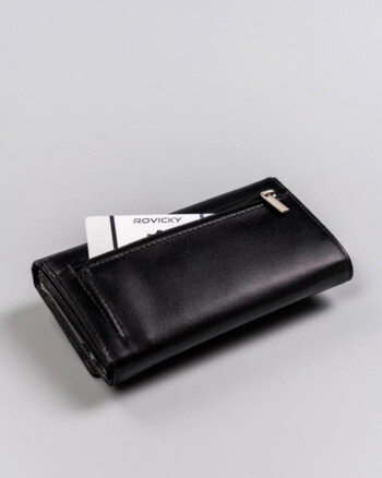 Dámska kožená peňaženka čierna - Rovicky Frieda