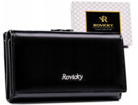 Dámska kožená peňaženka čierna - Rovicky Gabra