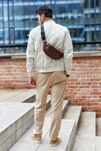 Pánska kožená ľadvinka hnedá - Peterson Radom