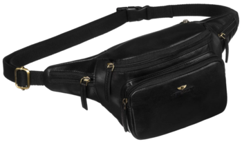 Pánska kožená ľadvinka čierna - Peterson Nikandr