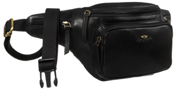 Pánska kožená ľadvinka čierna - Peterson Nikandr