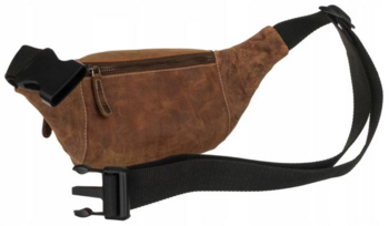 Pánska kožená oblička taupe - Wild Madron