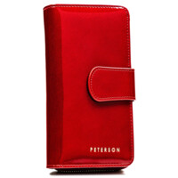 Dámska kožená peňaženka červená - Peterson Asim