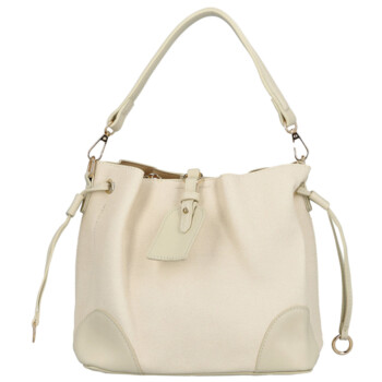 Dámska kabelka na rameno krémová - Firenze Lamisia