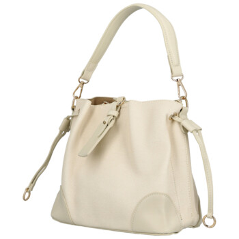 Dámska kabelka na rameno krémová - Firenze Lamisia