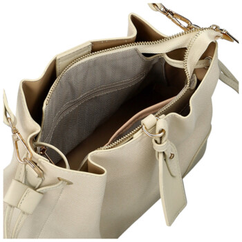 Dámska kabelka na rameno krémová - Firenze Lamisia