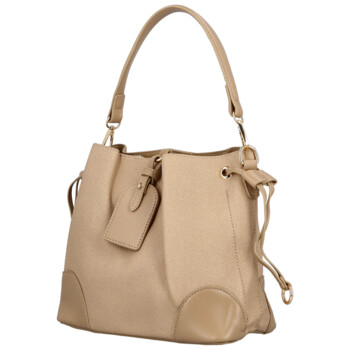 Dámska kabelka na rameno béžová - Firenze Lamisia