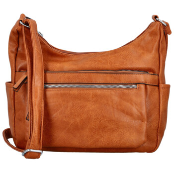 Dámska crossbody kabelka koňaková - Firenze Olefis